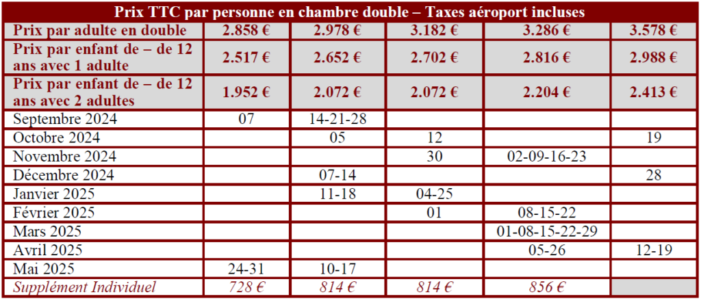 Tableau Egypte Eternelle 2025 2024 Egypte Eternelle Les Voyages de Pharaon